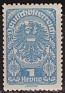 Austria - 1919 - Coat of Arms - 1 Krone - Blue - Austria, Coats Of Arms - Scott 218 - 0